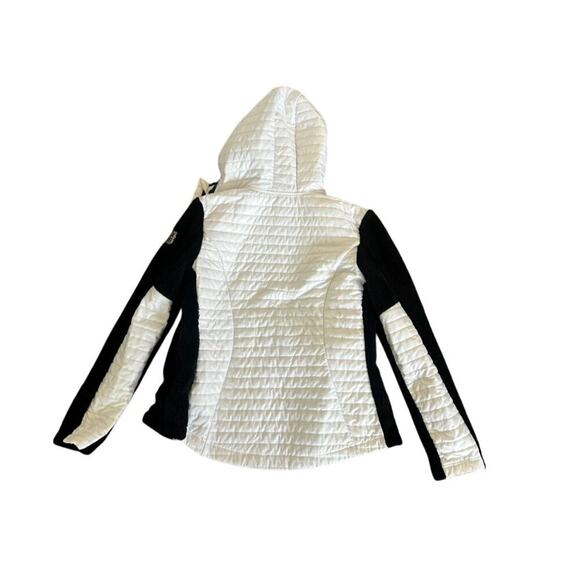 EUC Victorias Secret Sport jacket soft sleevs black white zip up hoodie VS sz XS - Picture 2 of 7